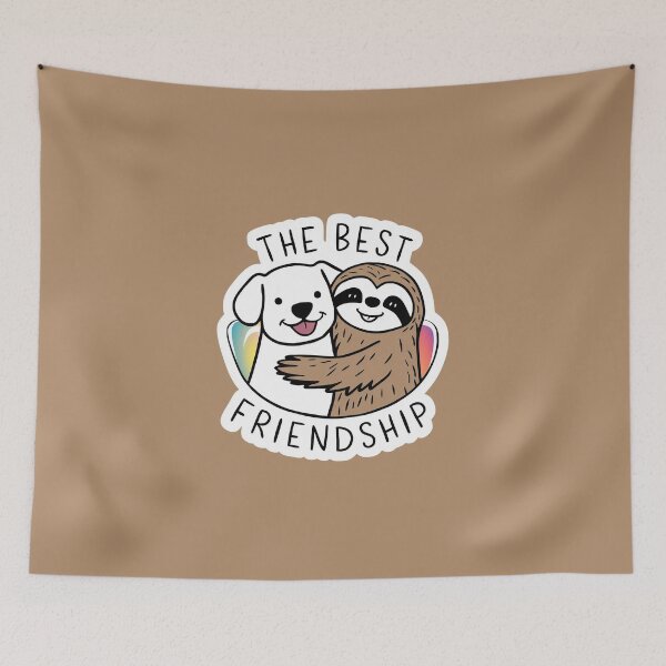Item preview, Copy of Cute Sloth and Dog Friendship for Best Friends designed and sold by Laugh-Lines.