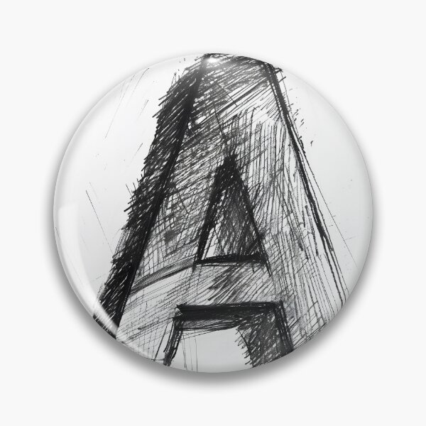 Artikelvorschau, handgezeichneter Buchstabe „A“ mit strukturierter, skizzenhafter Qualität, mit Kohle- oder Bleistiftstrichen auf einem einfachen weißen Hintergrund entworfen und verkauft von JsKpY.