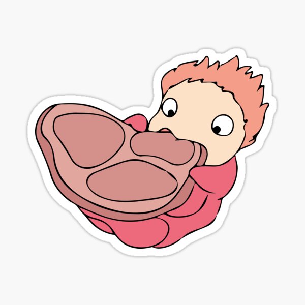 Artikel-Vorschau von Ponyo Eats Meat, designt und verkauft von Crystalmoonbabe.