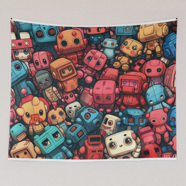 Item preview, Kawai robots designed and sold by PricklyPeanut.