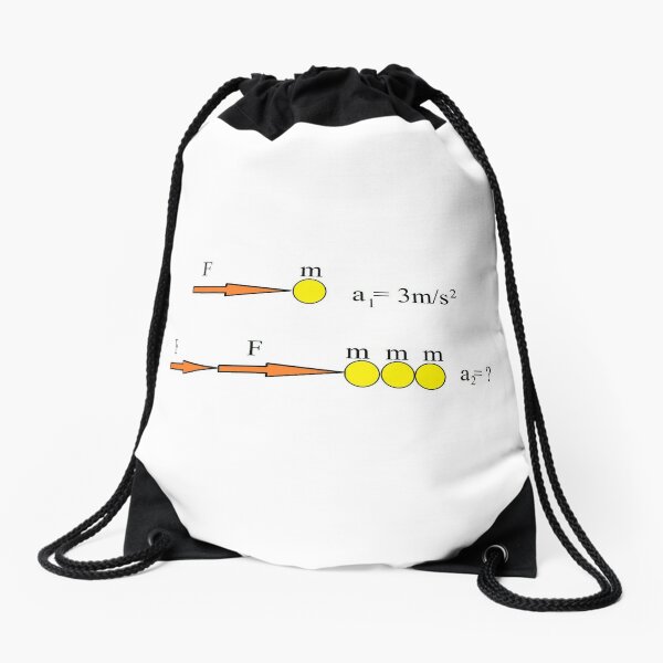Solve Physics Problem Defined by Visual Scheme Drawstring Bag