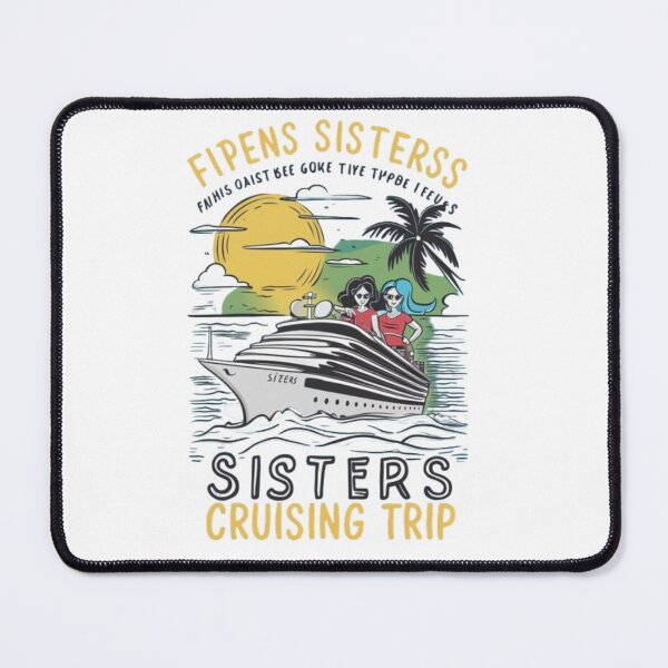 Item preview, Womens Funny Sisters Cruising Trip 2024 Sisters Cruise Trip V-Neck designed and sold by SztylishDesigns.