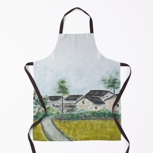 Item preview, Original hand painted traditional Chinese Asian village watercolour painting designed and sold by SelenePaintings .