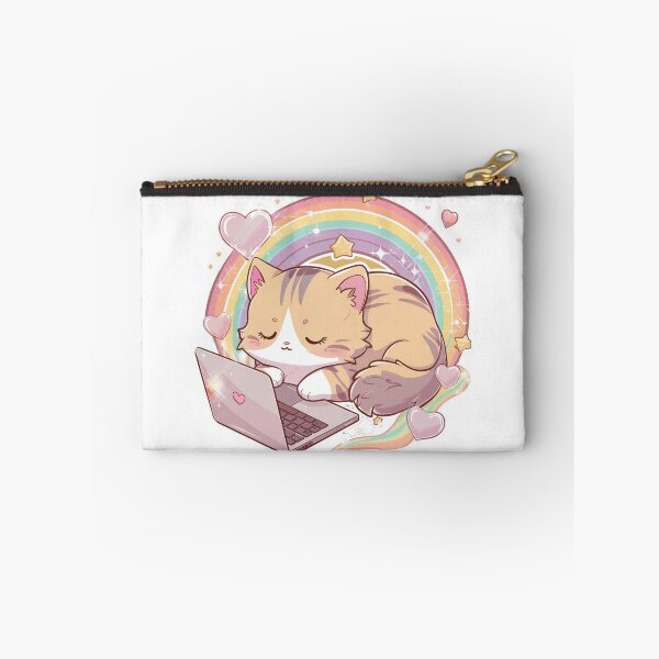 Item preview, Dreamy Coder: Kitty's Rainbow Workspace designed and sold by mrGrayMan.