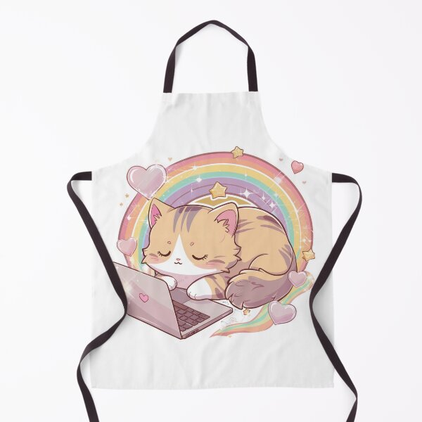 Item preview, Dreamy Coder: Kitty's Rainbow Workspace designed and sold by mrGrayMan.