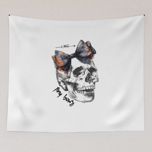 Item preview, Bow Skull - I Love Tiny Bows designed and sold by GRABAPSHOP.