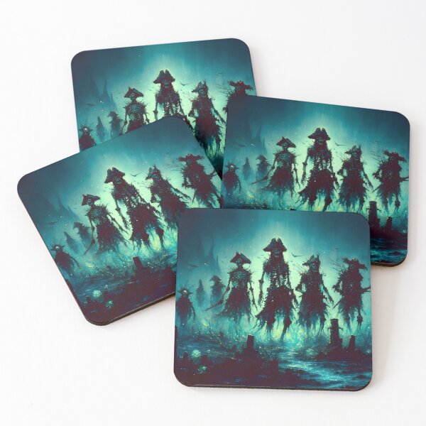 Item preview, Pirate Skeletons emerging from the ocean floor designed and sold by h00ch2003.