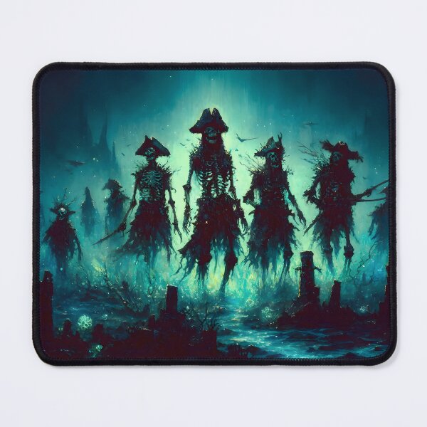 Item preview, Pirate Skeletons emerging from the ocean floor designed and sold by h00ch2003.