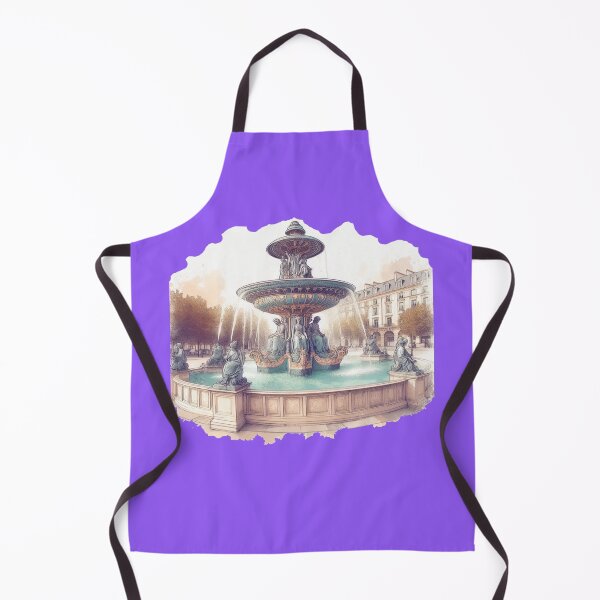 Item preview, Valsaînes Landmark Fountain 3D Sketch ,  designed and sold by PaintMeWorld.