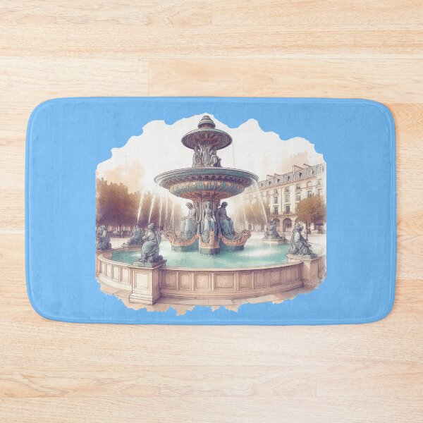 Item preview, Valsaînes Landmark Fountain 3D Sketch ,  designed and sold by PaintMeWorld.