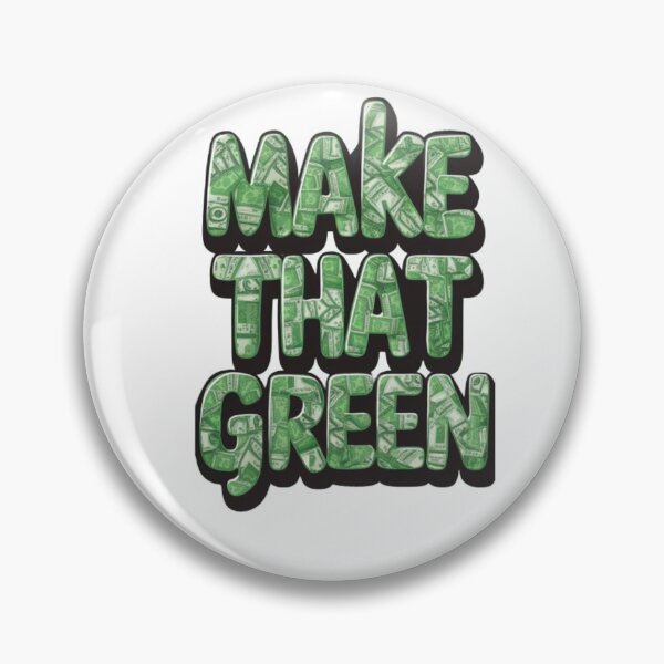 Item preview, Make That Green (Money) Bubble Topography designed and sold by EmeraldCauldren.