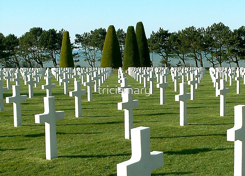 Normandy American Cemetery And Memorial By Triciamary Redbubble   Flat,800x800,075,f.u2 