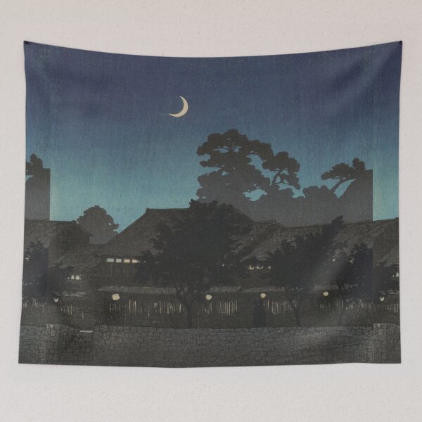 Item preview, Nagare Pleasure Quarter at Kanazawa by Kawase Hasui designed and sold by Takeda-art.
