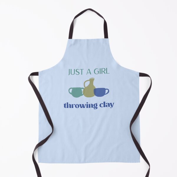 Item preview, Just a Girl Throwing Clay - Pottery design designed and sold by TTeamDesigns.