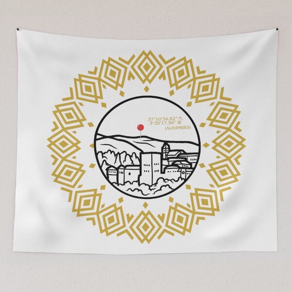 Item preview, Granada in mosaic with view of the Alhambra designed and sold by Micapox.