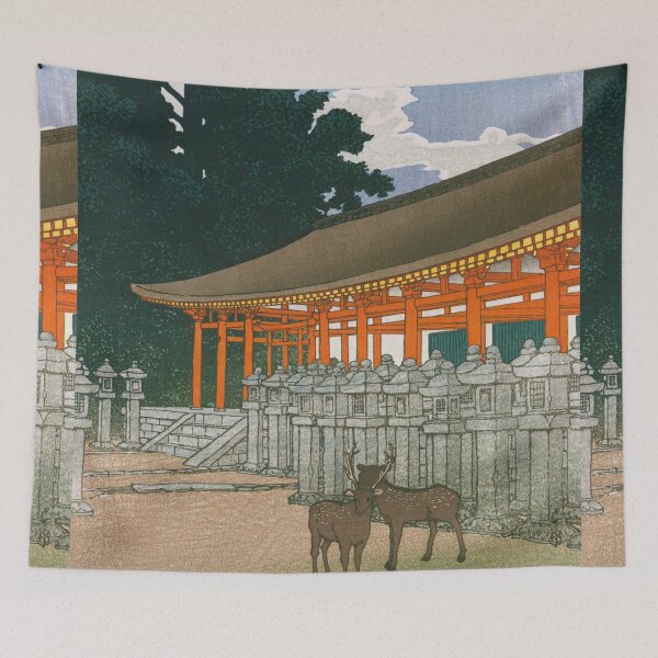 Item preview, Kasuga Shrine at Nara by Kawase Hasui designed and sold by Takeda-art.