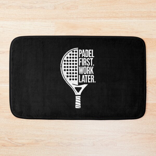 Item preview, Padel Tennis Gift Padel First Work Later Funny Padel Player designed and sold by Captain Mood.