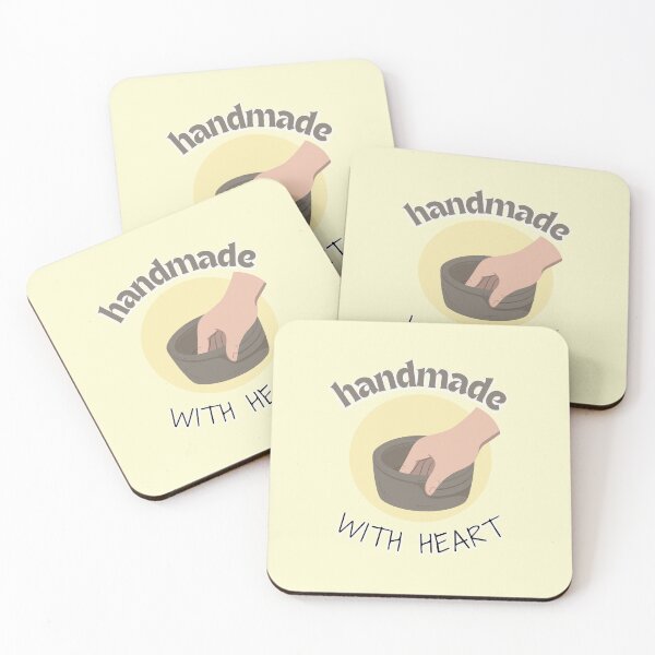 Item preview, Handmade with Heart - Pottery design designed and sold by TTeamDesigns.