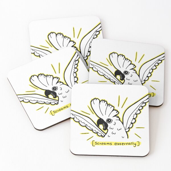 Item preview, Cockatoo [Screams Externally] designed and sold by Bountiful Bean.