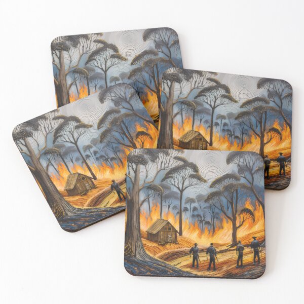 Item preview, Bushfire Series Surrounded 1 designed and sold by rainsdesigns.