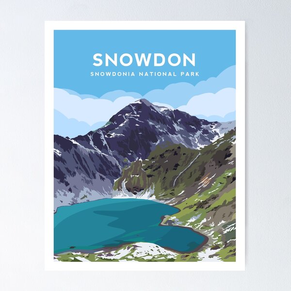 Item preview, Snowdon / Yr Wyddfa - Snowdonia National Park in Wales designed and sold by typelab.