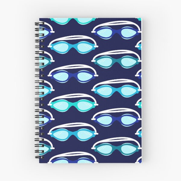 Item preview, Blue Swimming Goggles Pattern designed and sold by CreativeTwins.