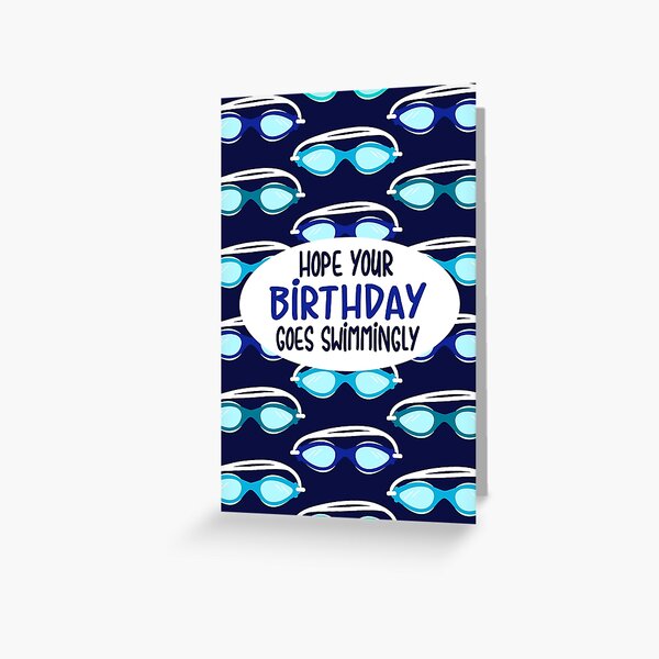 Item preview, Blue Swimming Goggles Pattern designed and sold by CreativeTwins.