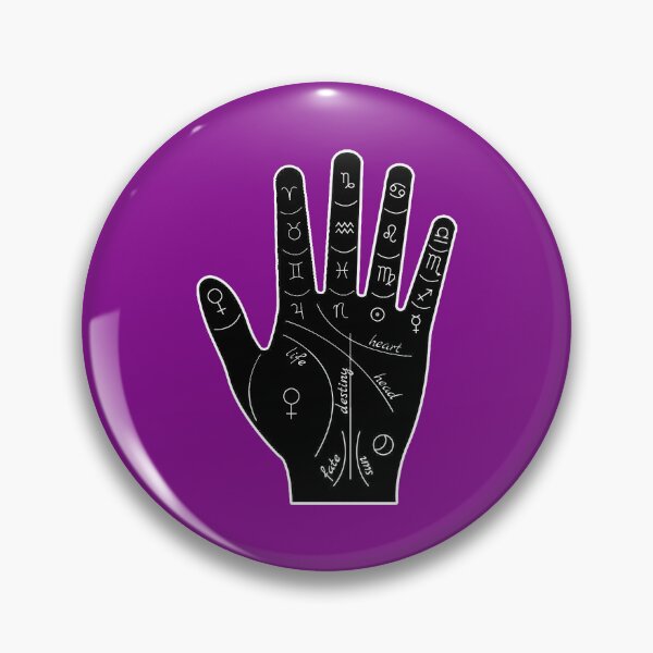 Item preview, Palmistry black hand witchcraft designed and sold by MetalSatyrShop.