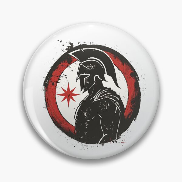 Item preview, Roman hoplite with shooting star logo designed and sold by Micapox.
