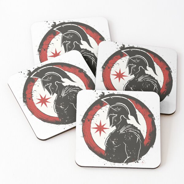 Item preview, Roman hoplite with shooting star logo designed and sold by Micapox.
