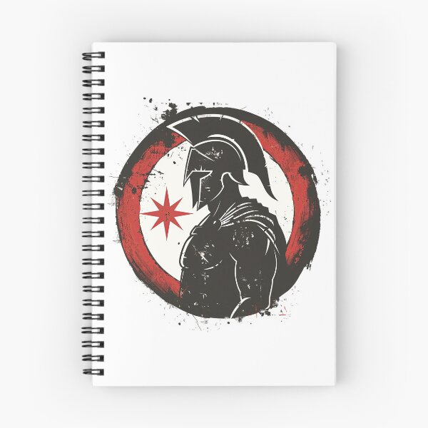 Item preview, Roman hoplite with shooting star logo designed and sold by Micapox.