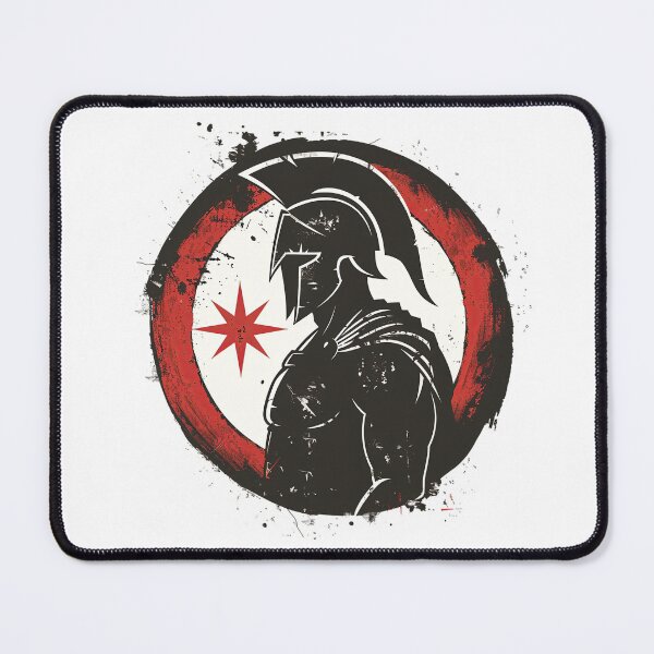 Item preview, Roman hoplite with shooting star logo designed and sold by Micapox.
