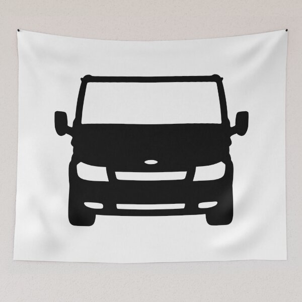Item preview, Ford Transit Van Turneo SWB 2000-2006 Black silhouette designed and sold by EdimDesign.