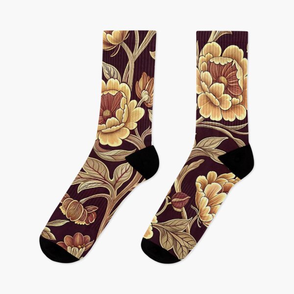Item preview, Burgundy Floral 04 (inspired by William Morris) designed and sold by MerkintileEXG.