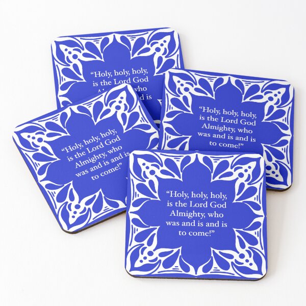 Item preview, (Revelation 4:8) Elegant Spanish Tiles Inspired Bible Verse Art  designed and sold by Mayalight.