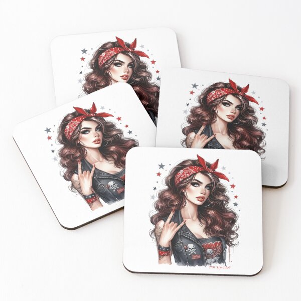 Item preview, Pop Art Pin Up Idol Woman Rock Star 17 designed and sold by IBTees.
