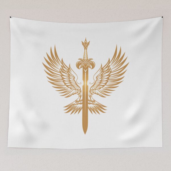 Item preview, Logo with roman wings and pilum sword designed and sold by Micapox.