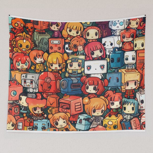 Item preview, Kawai robots designed and sold by PricklyPeanut.