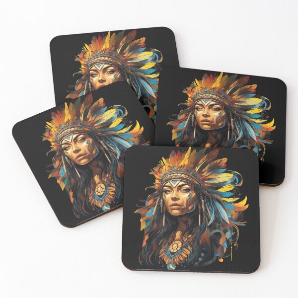 Item preview, Native American Woman designed and sold by AIStudioProject.