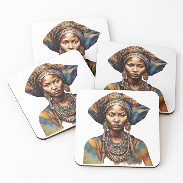 Item preview, African Watercolor Art, African Woman, African Style designed and sold by SRLND.