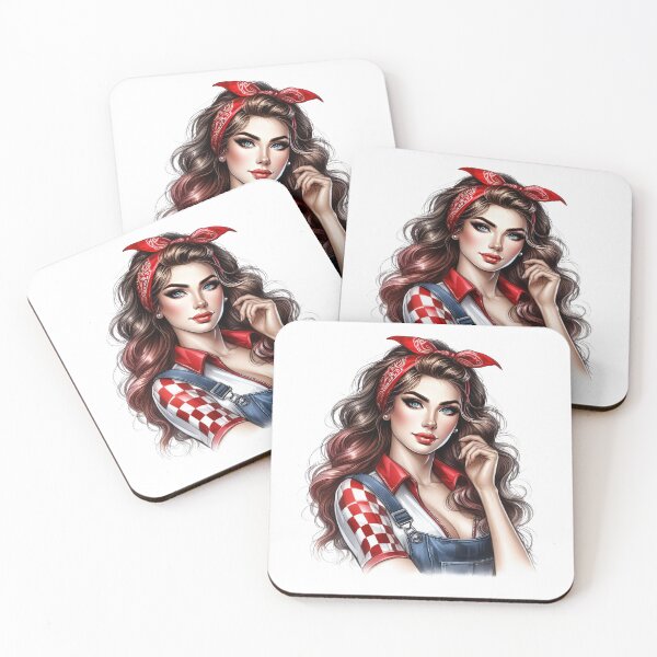 Item preview, Pop Art Pin Up Idol Woman Racing Crew 19 designed and sold by IBTees.