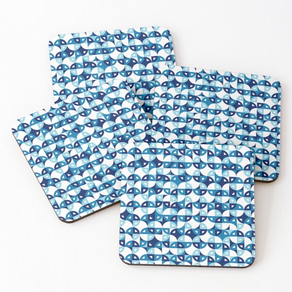 Item preview, Abstract circles and triangles, blue version designed and sold by Alex  Blud.