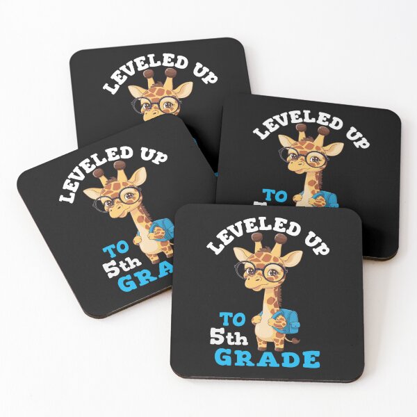 Item preview, Leveled up to 5th grade - Funny Giraffe designed and sold by HandicraftArt.