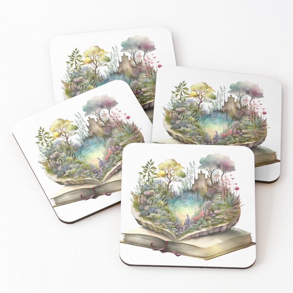Item preview, Floral Open Book designed and sold by GiraffeCreative.