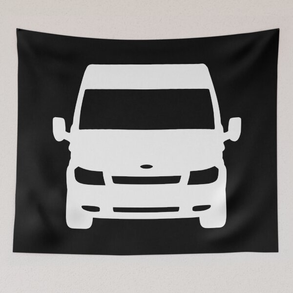Item preview, Ford Transit Van Turneo LWB 2000-2006 white silhouette designed and sold by EdimDesign.
