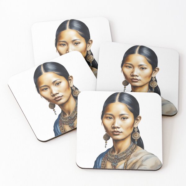 Item preview, Thai Watercolor Art, Thai Woman, Thai Style, Thailand designed and sold by SRLND.