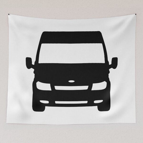 Item preview, Ford Transit Van Turneo LWB 2000-2006 Black silhouette designed and sold by EdimDesign.