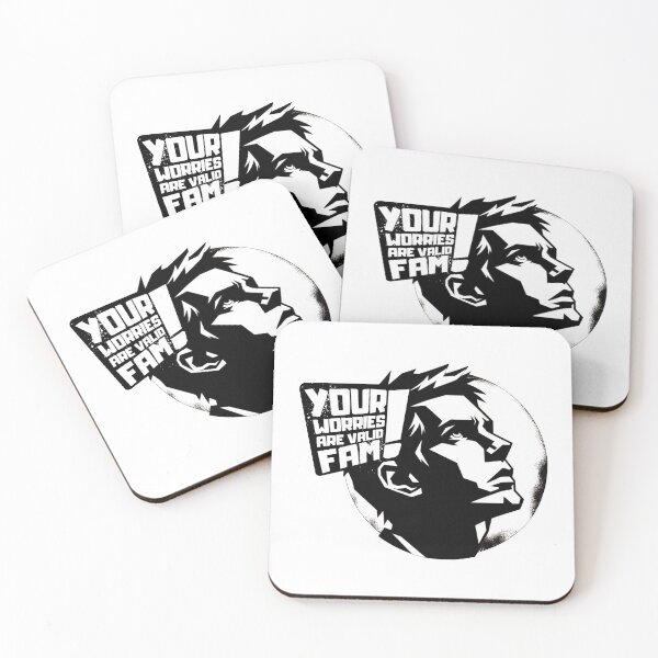 Item preview, Your Worries Are Valid, Fam! Black and White Graphic with Stylized Text designed and sold by SplashTastic.