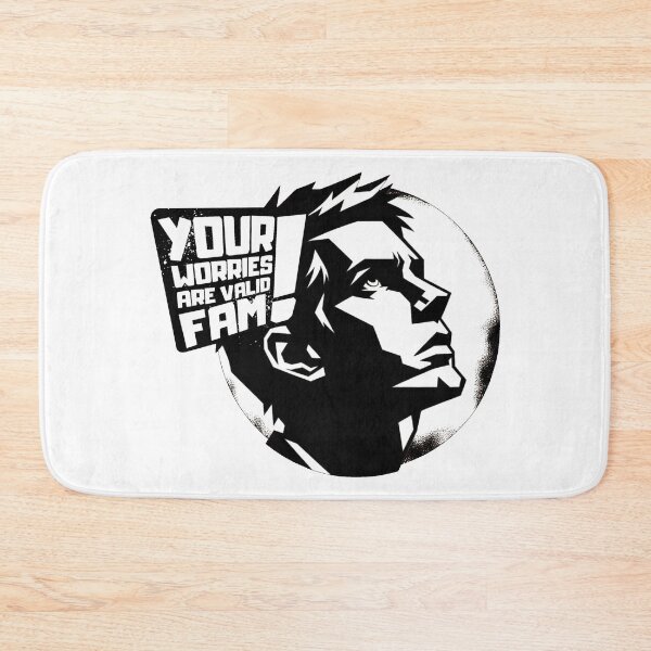 Item preview, Your Worries Are Valid, Fam! Black and White Graphic with Stylized Text designed and sold by SplashTastic.