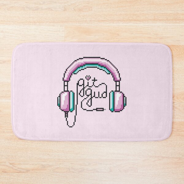 Item preview, Pixely Git Gud Headphones designed and sold by Bountiful Bean.